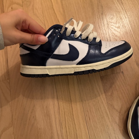 Nike dunk low metallic leather sneakers - Picture 1 of 4